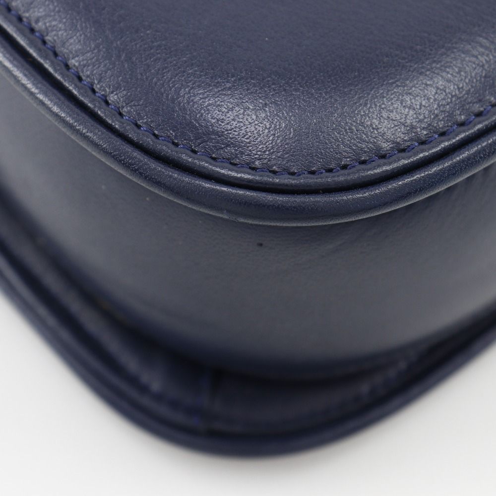 Gucci Vintage Calf Navy Blue Shoulder Bag — view 4