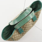 Gucci GG Canvas Beige Green Tote — view 5