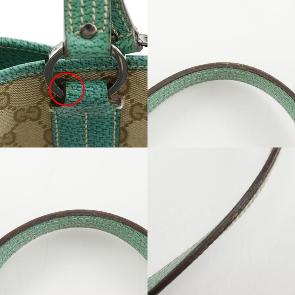 Gucci GG Canvas Beige Green Tote — view 9