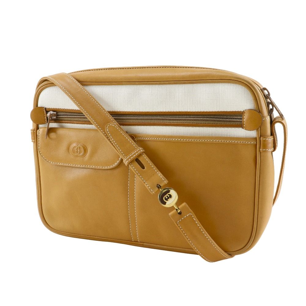 Gucci Vintage Calf Beige Shoulder Bag — view 2