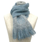 Loewe Muffler Mohair Wool Blue Scarf — view 2