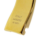 Louis Vuitton Bangle Monogram Metal Calf Nanogram Gold M — view 7