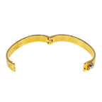 Louis Vuitton Bangle Monogram Metal Calf Nanogram Gold M — view 4