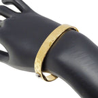 Louis Vuitton Bangle Monogram Metal Calf Nanogram Gold M — view 9