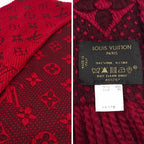 Louis Vuitton Logomania Scarf Monogram Muffler Rouge Red — view 3