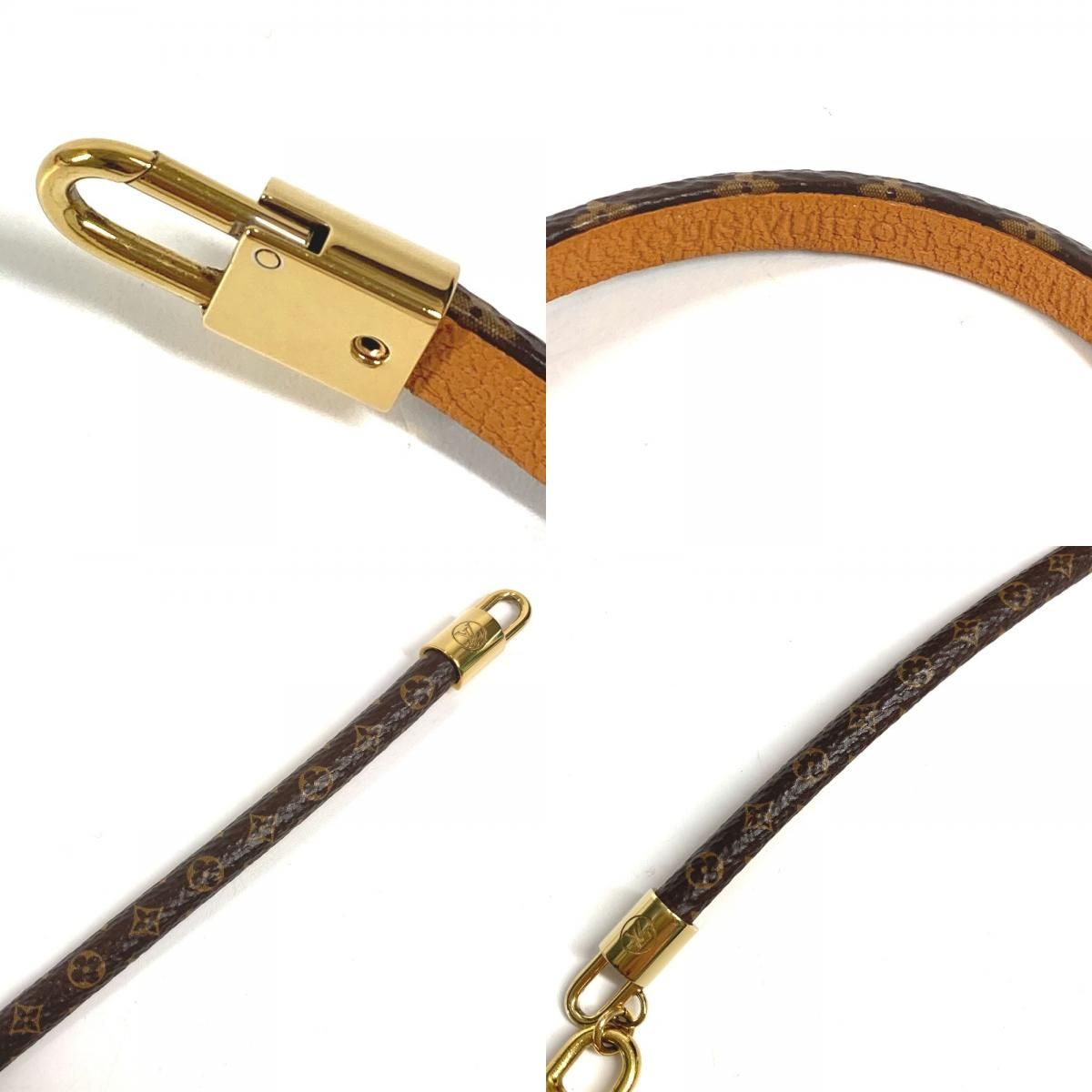 Louis Vuitton Bracelet Cles Easy in Lock Monogram Canvas Brown — view 9
