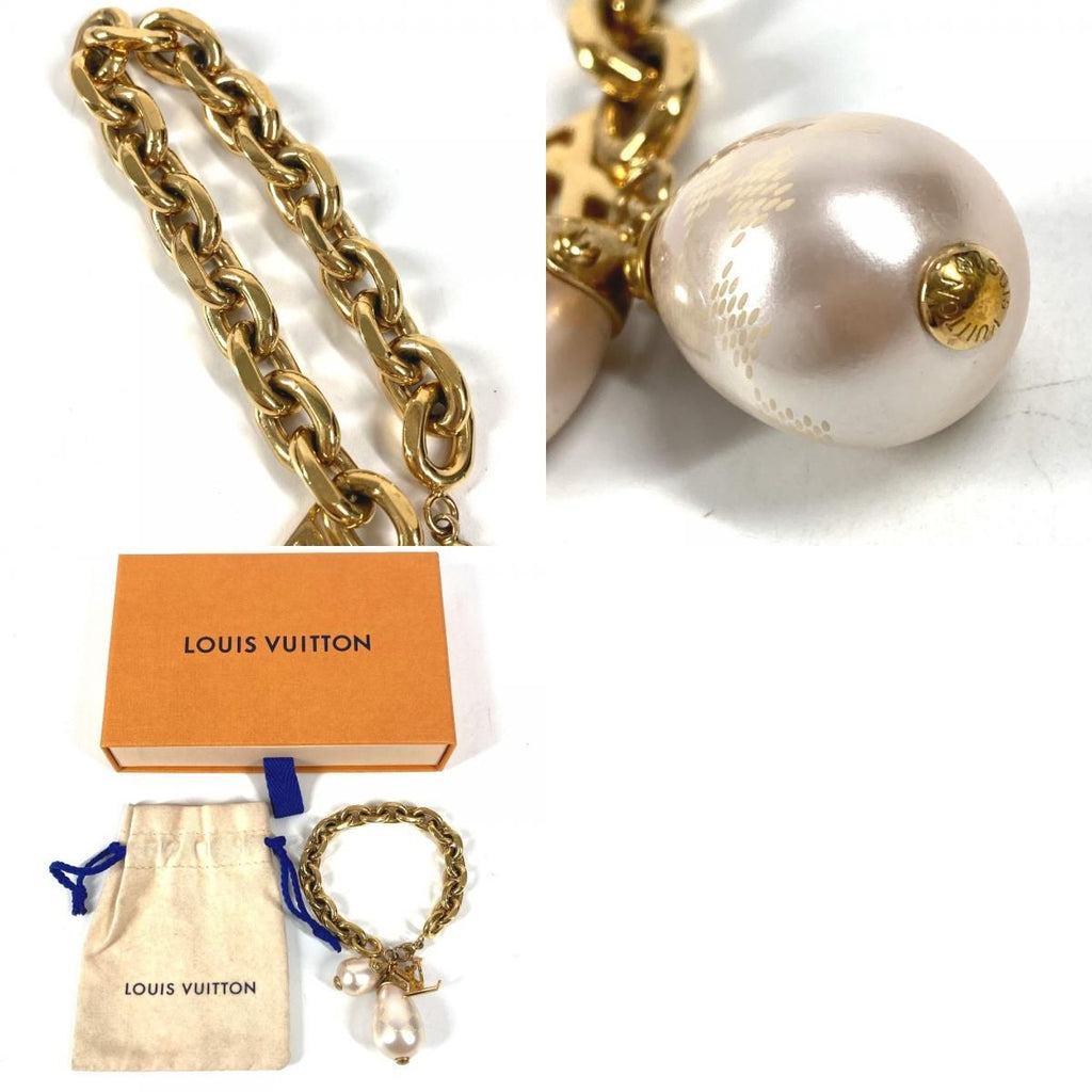 Louis Vuitton Bracelet Damier Pearl Metal Gold — view 9