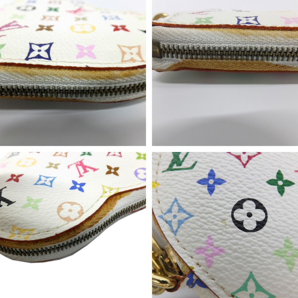 Louis Vuitton Heart Shape Coin Case Monogram Multicolor Bronze — view 5
