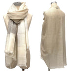 Hermes Cashmere Large Shawl Beige — view 2