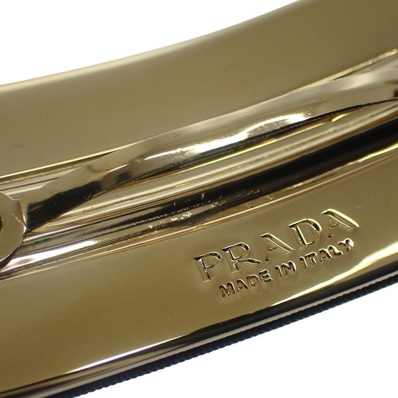 Prada Re-Nylon Hair Clip Tessuto Nero Black — view 6