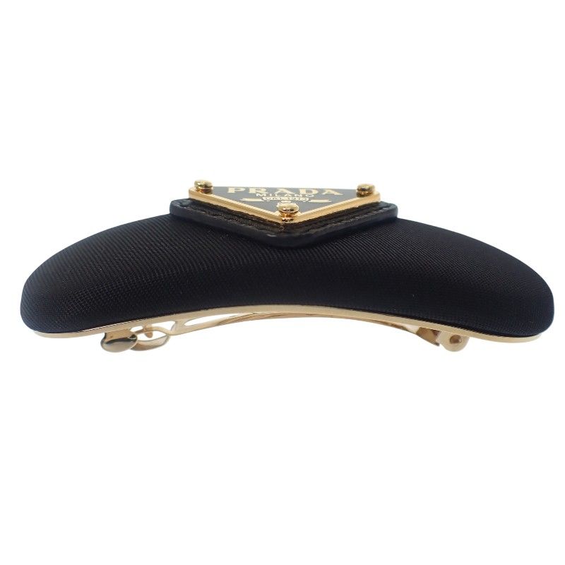 Prada Re-Nylon Hair Clip Tessuto Nero Black — view 3