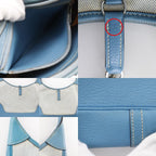 Hermes Trim 31 Toile Ash Taurillon Clemence Natural Blue Jean C — view 8