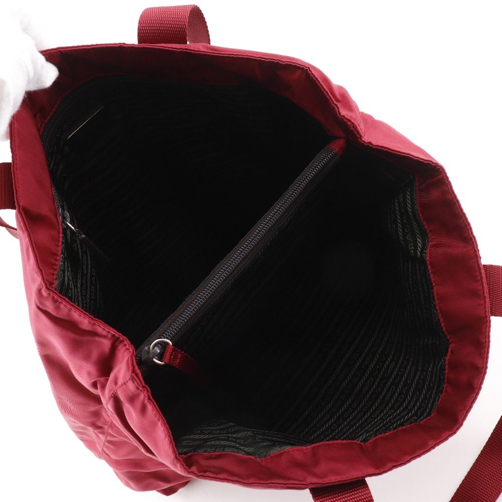 Prada Nylon Red Tote — view 6