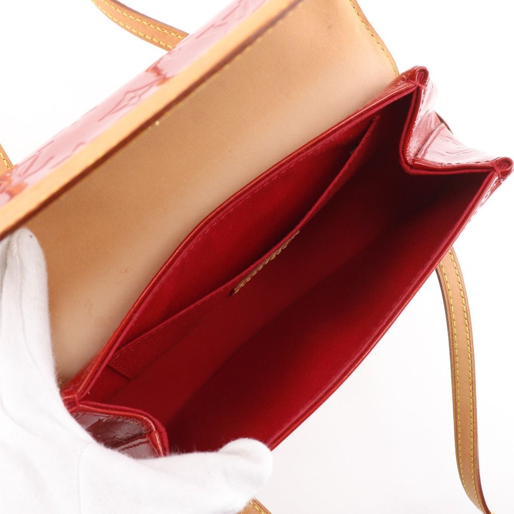 Louis Vuitton Biscayne Bay PM Monogram Vernis Red Tote — view 6