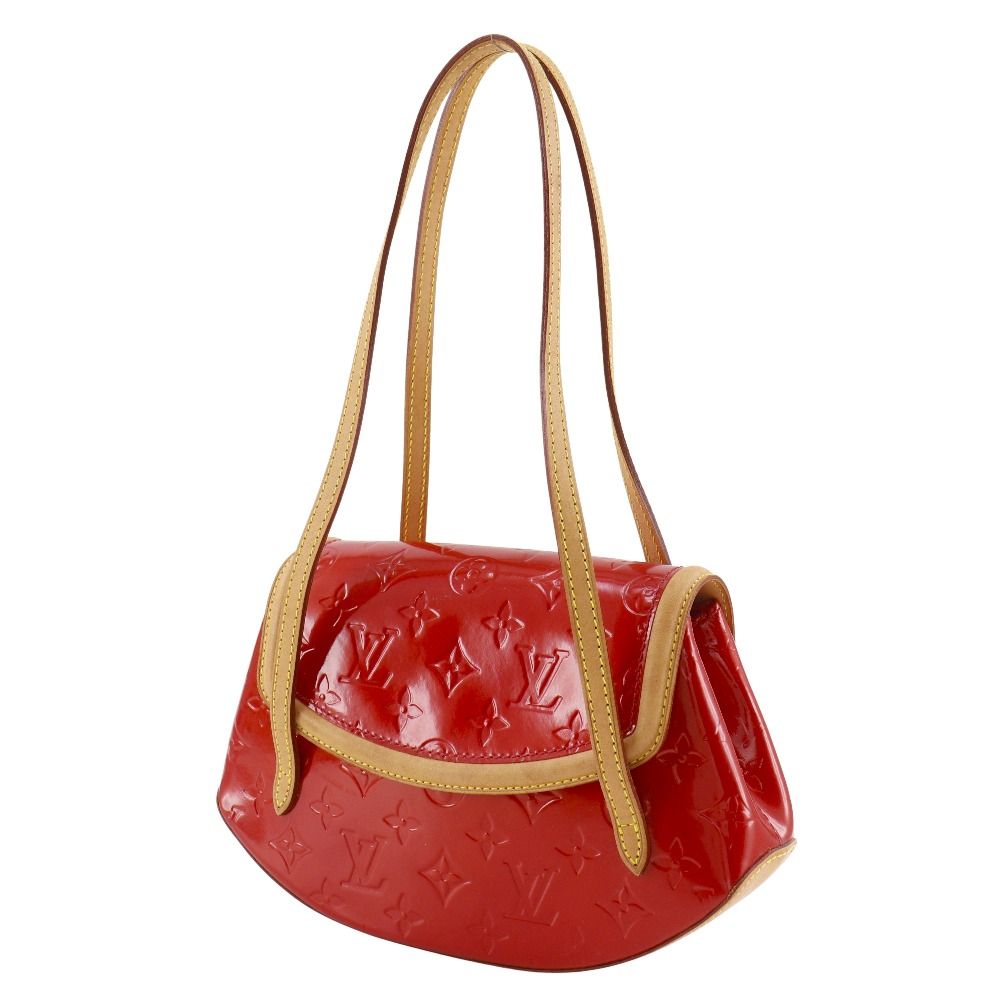 Louis Vuitton Biscayne Bay PM Monogram Vernis Red Tote — view 2