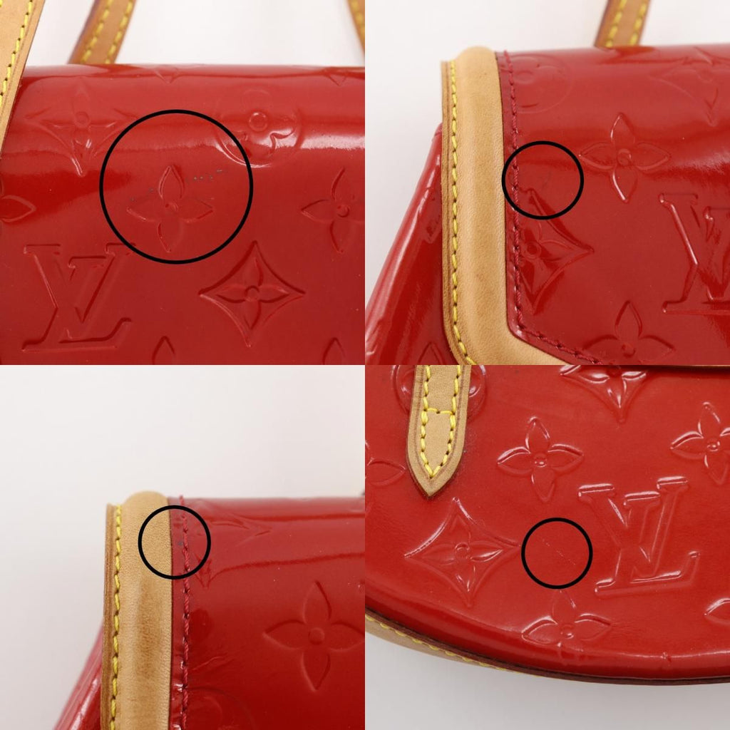 Louis Vuitton Biscayne Bay PM Monogram Vernis Red Tote — view 8
