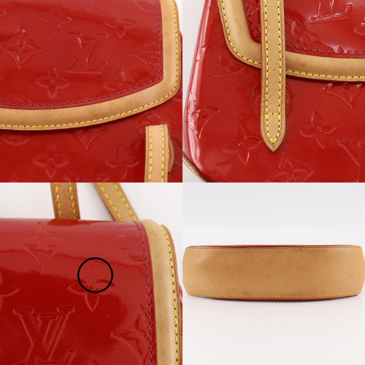 Louis Vuitton Biscayne Bay PM Monogram Vernis Red Tote — view 9