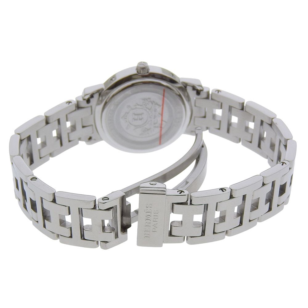 Hermes Clipper Cles Diamond Stainless Steel Quartz Analog Display — view 4