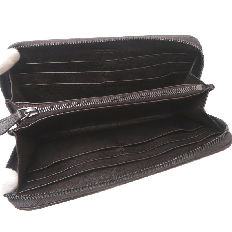 Bottega Veneta Long Wallet Leather Brown — view 5