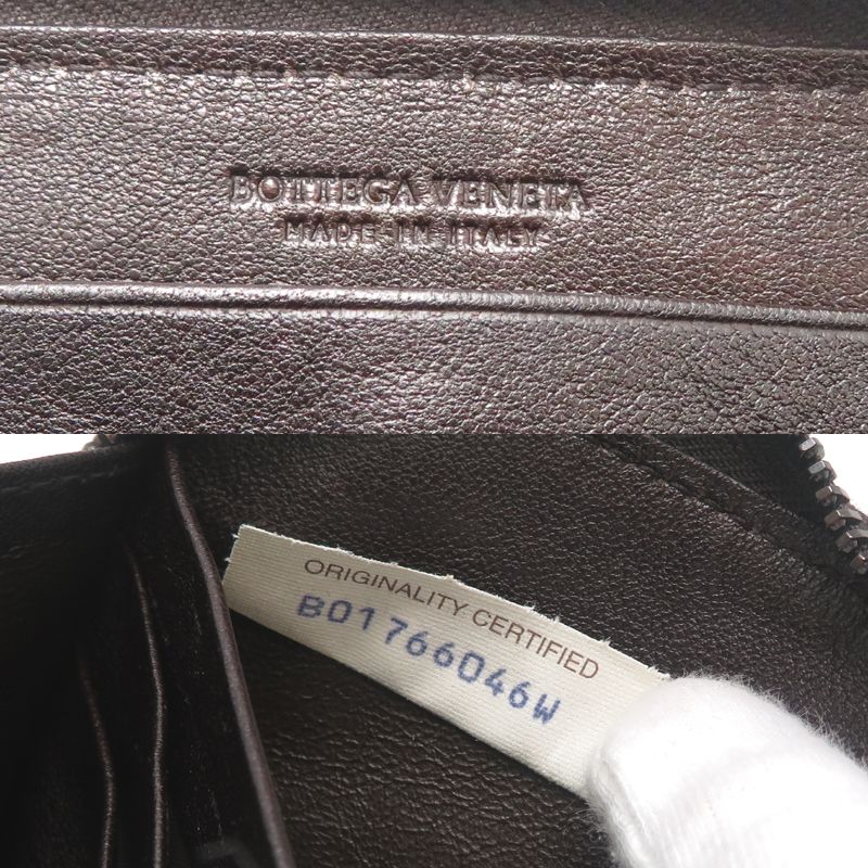 Bottega Veneta Long Wallet Leather Brown — view 7