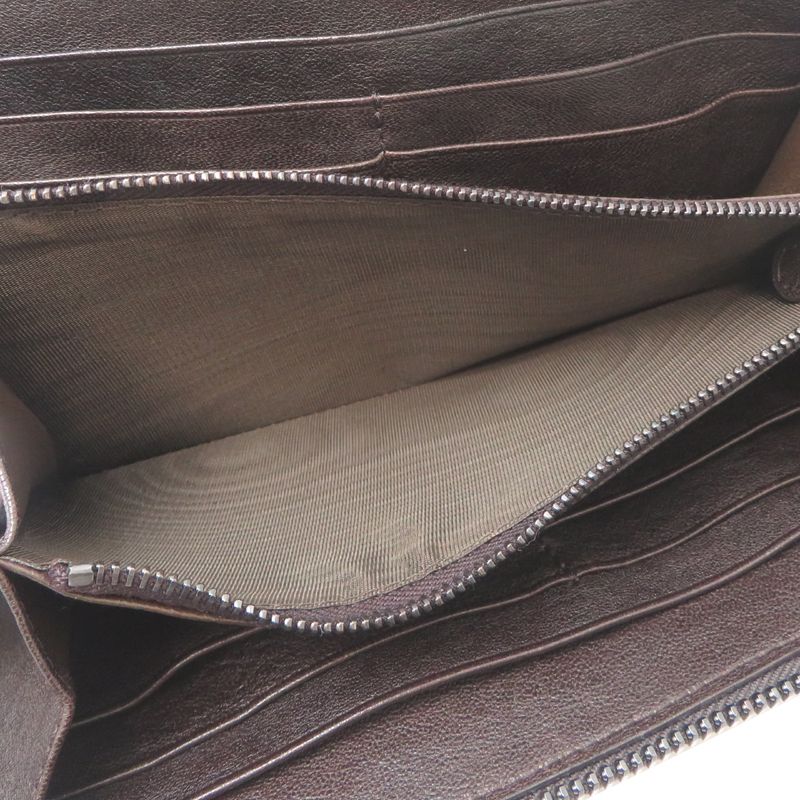 Bottega Veneta Long Wallet Leather Brown — view 6