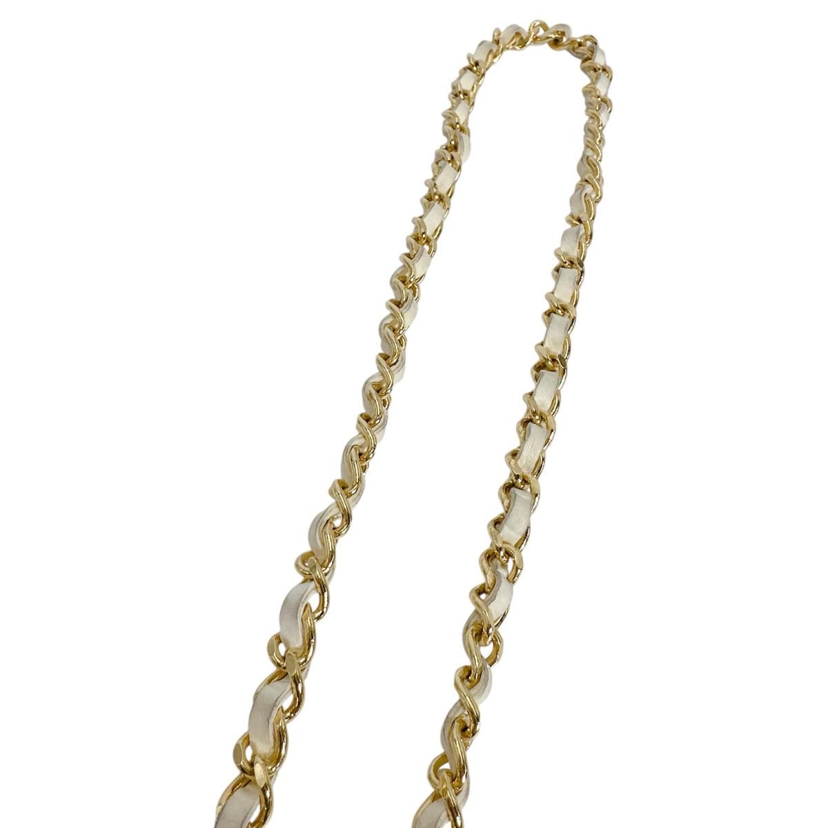 Chanel Belt Vintage Girogo Chain White Gold — view 4