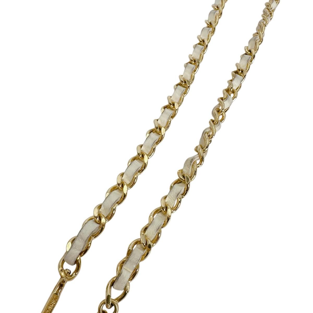 Chanel Belt Vintage Girogo Chain White Gold — view 3