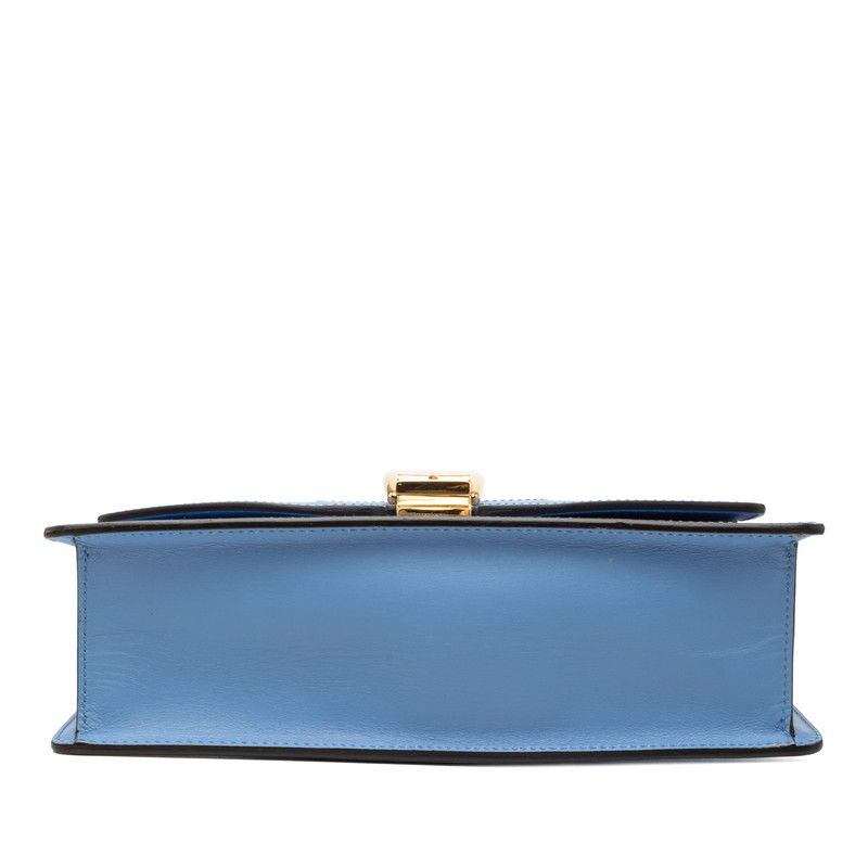 Gucci Sylvie Sherry Line Blue Leather — view 3
