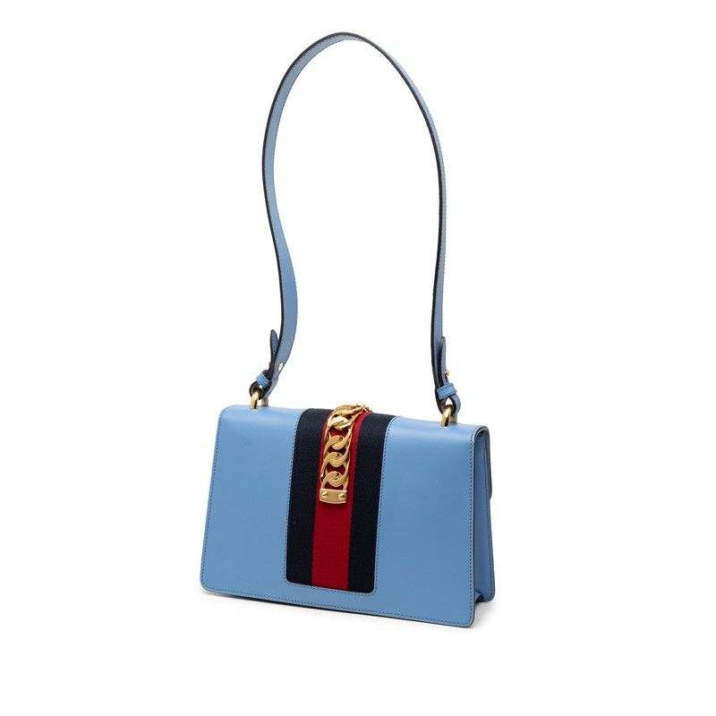 Gucci Sylvie Sherry Line Blue Leather — view 2
