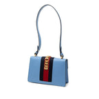 Gucci Sylvie Sherry Line Blue Leather — view 2