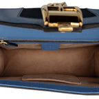 Gucci Sylvie Sherry Line Blue Leather — view 4