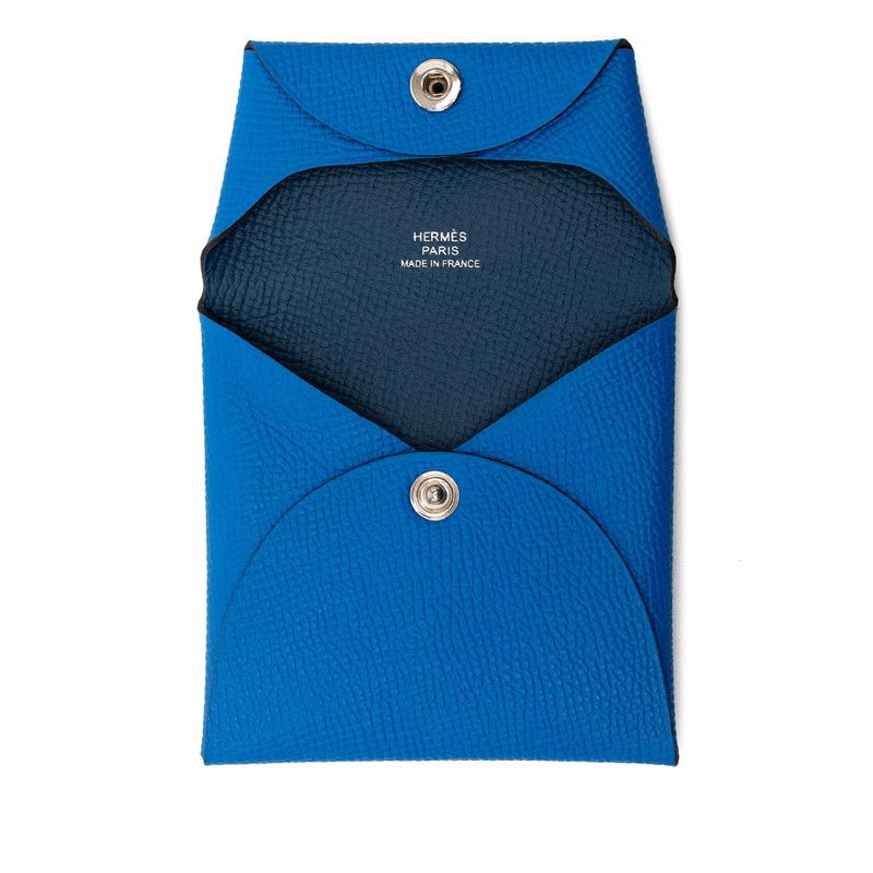 Hermes Bastia Blue Veau Epsom — view 4