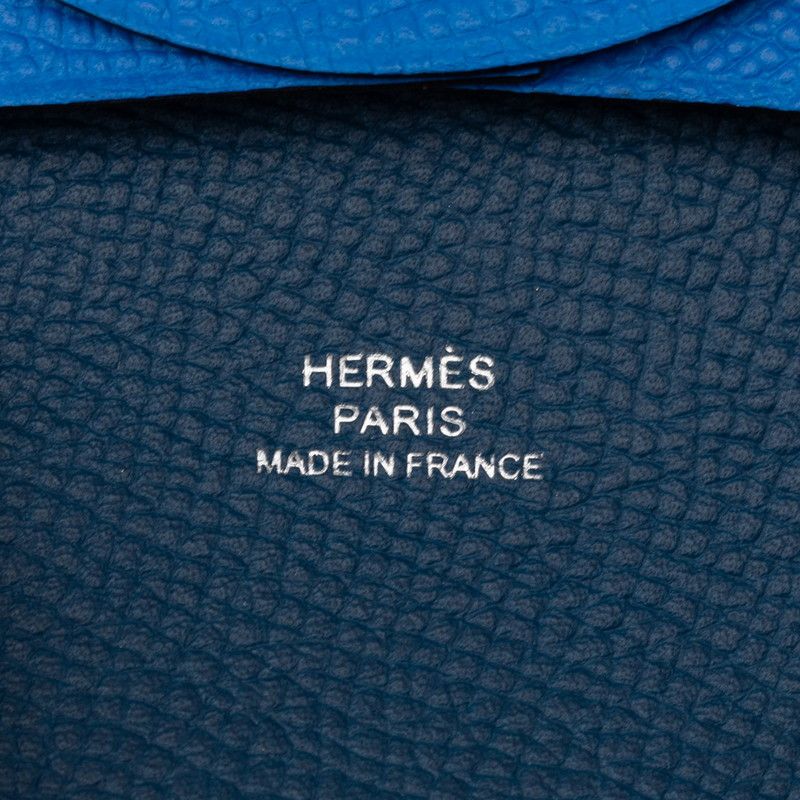 Hermes Bastia Blue Veau Epsom — view 5