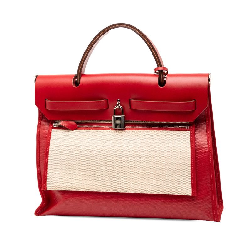 Hermes Herbag Zip PM 2-Way Shoulder Bag le Jupiman Toile Ash — view 2