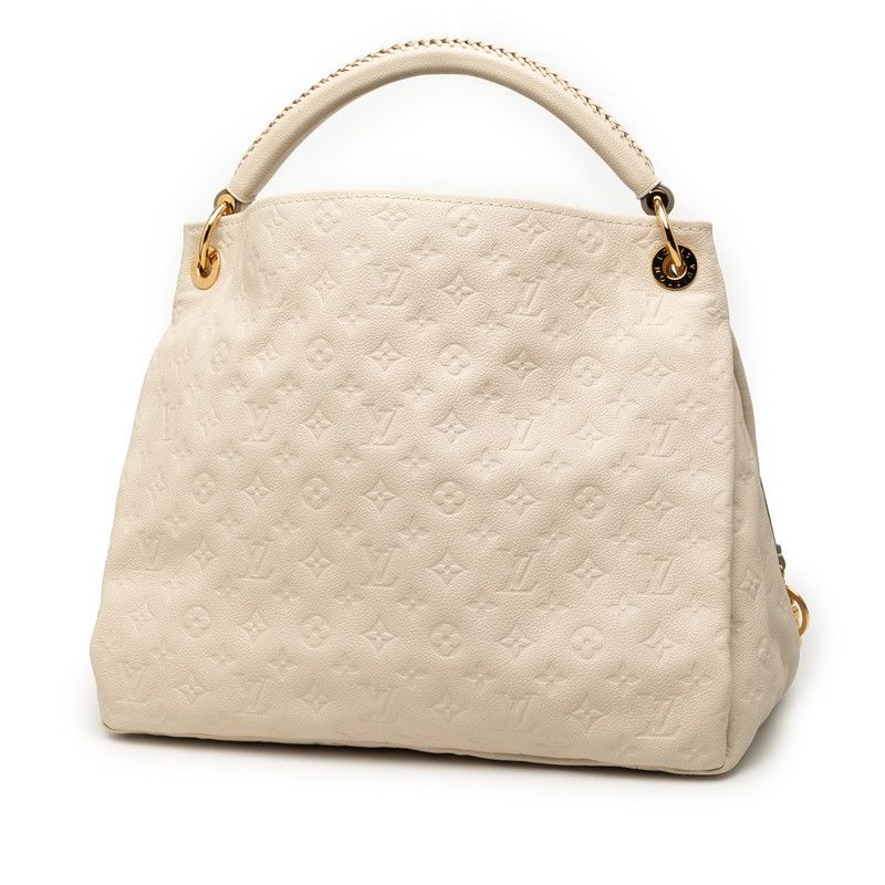 Louis Vuitton Monogram Empreinte MM One Shoulder Bag Neige Ivory Leather — view 2