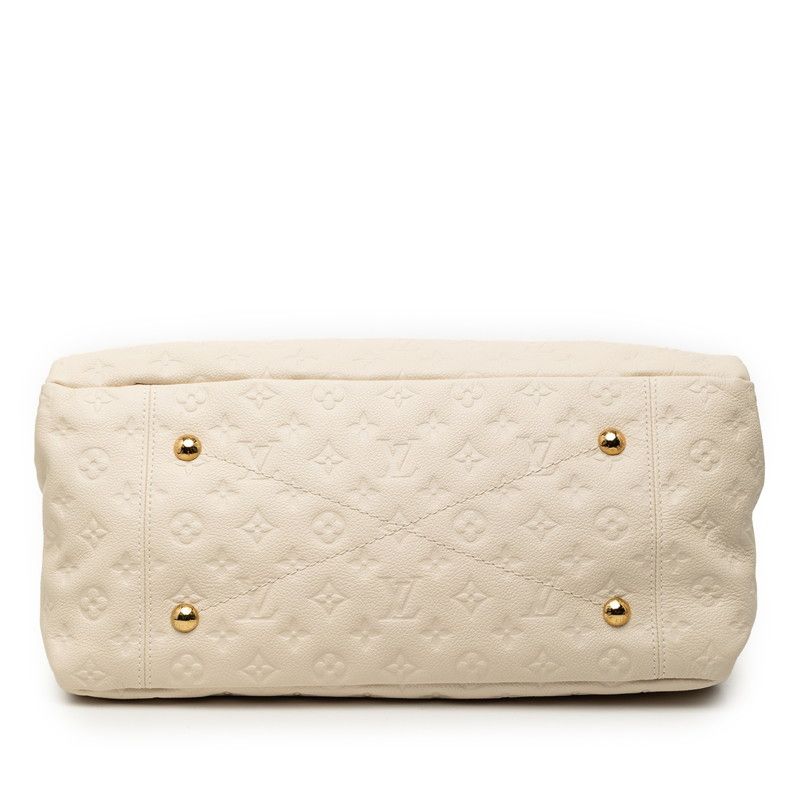 Louis Vuitton Monogram Empreinte MM One Shoulder Bag Neige Ivory Leather — view 3