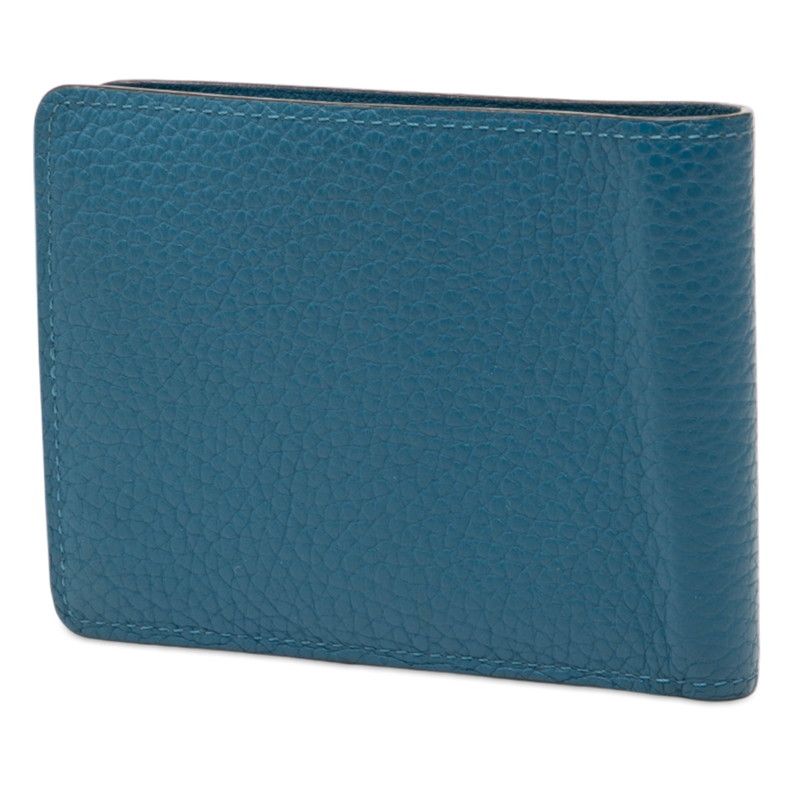 Louis Vuitton Portefeuille Multiple Blue Taurillon Leather — view 2
