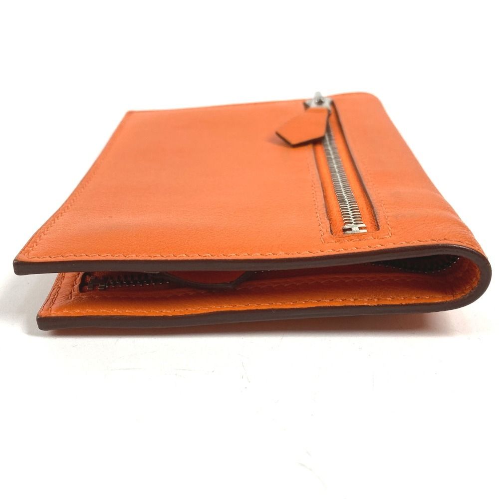 Hermes Bifold Wallet Zip Zap Swift Orange — view 4
