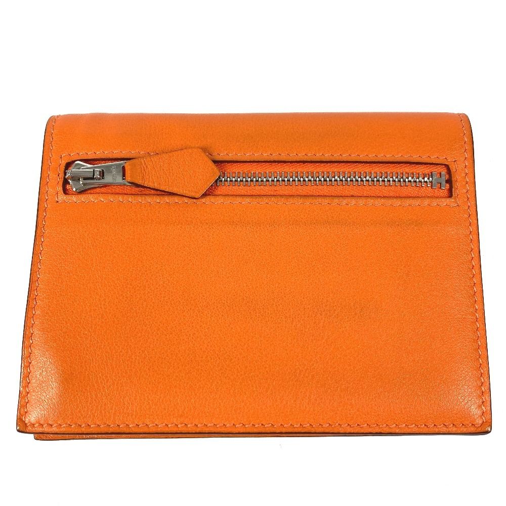 Hermes Bifold Wallet Zip Zap Swift Orange — view 2