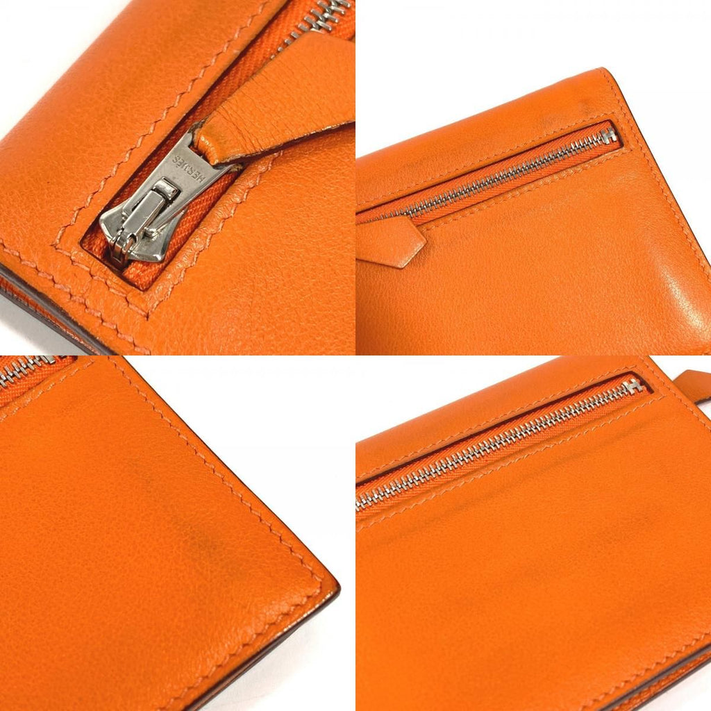 Hermes Bifold Wallet Zip Zap Swift Orange — view 7