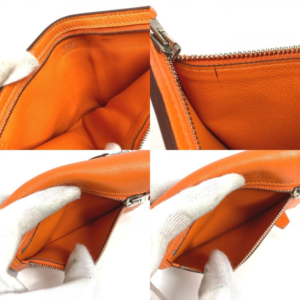 Hermes Bifold Wallet Zip Zap Swift Orange — view 9