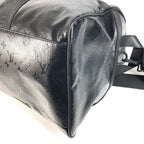 Louis Vuitton Boston Bag Keepall 55 Leather Black — view 6