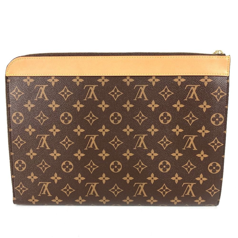 Louis Vuitton Clutch Pochette Jour Monogram Canvas Brown — view 2