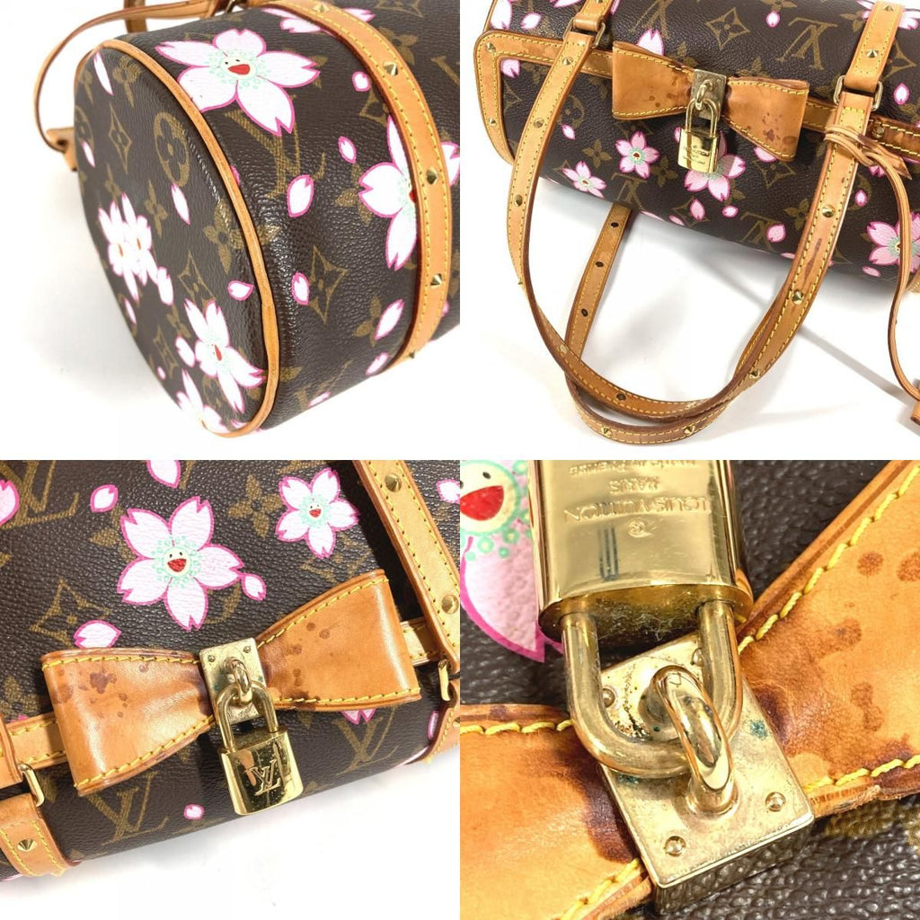 Louis Vuitton Handbag Papillon Monogram Cherry Canvas Brown — view 7