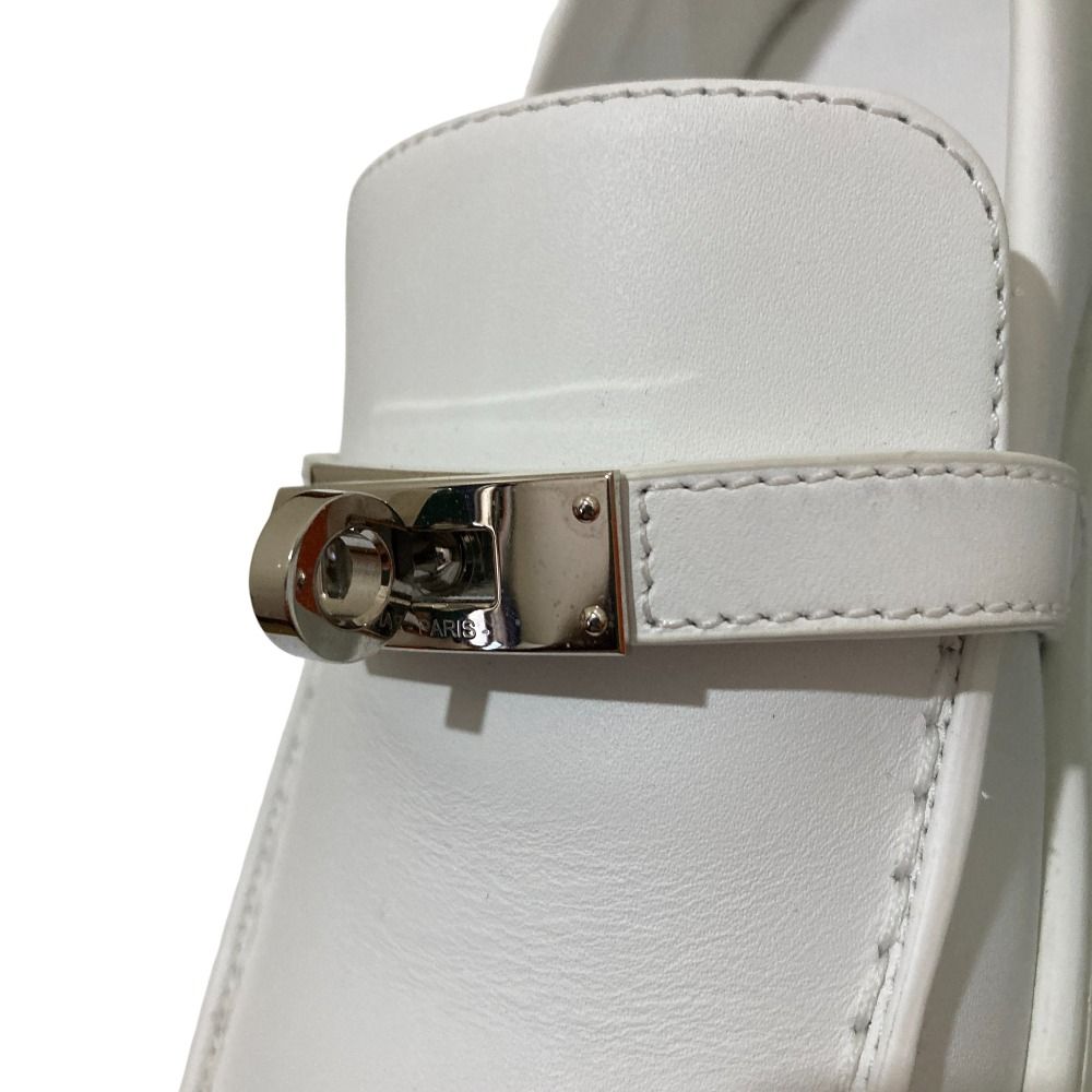 Hermes Game Kelly Slip on Sneakers 36 White — view 8
