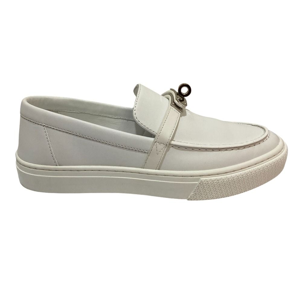 Hermes Game Kelly Slip on Sneakers 36 White — view 9