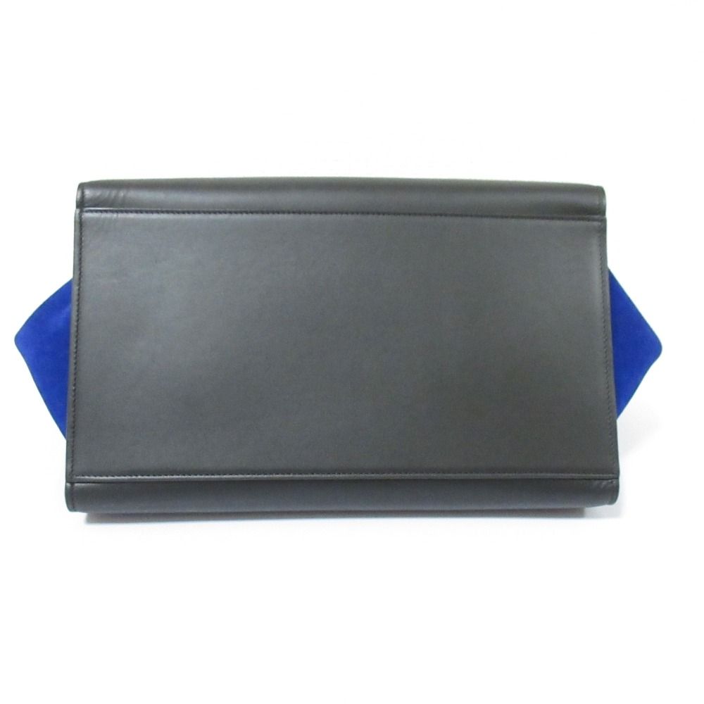 Celine Trapeze Handbag Black Brown Blue — view 3