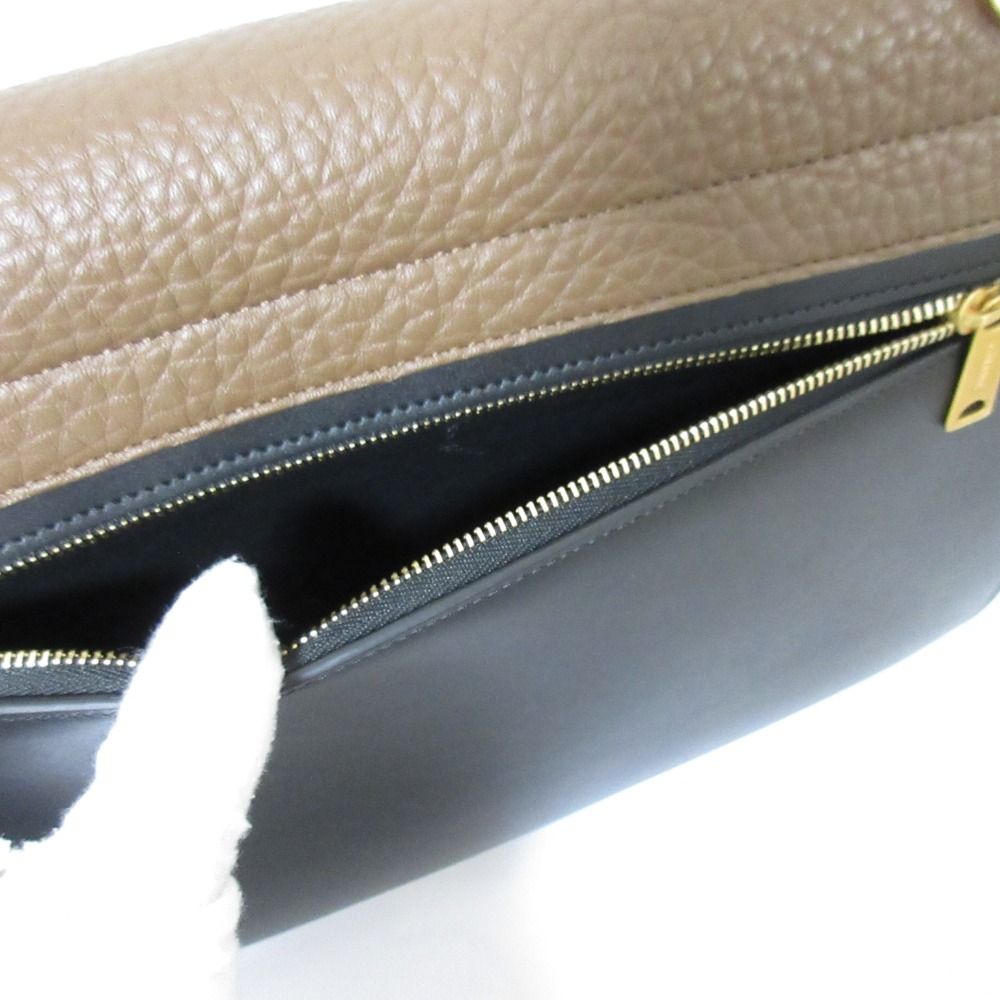 Celine Trapeze Handbag Black Brown Blue — view 7