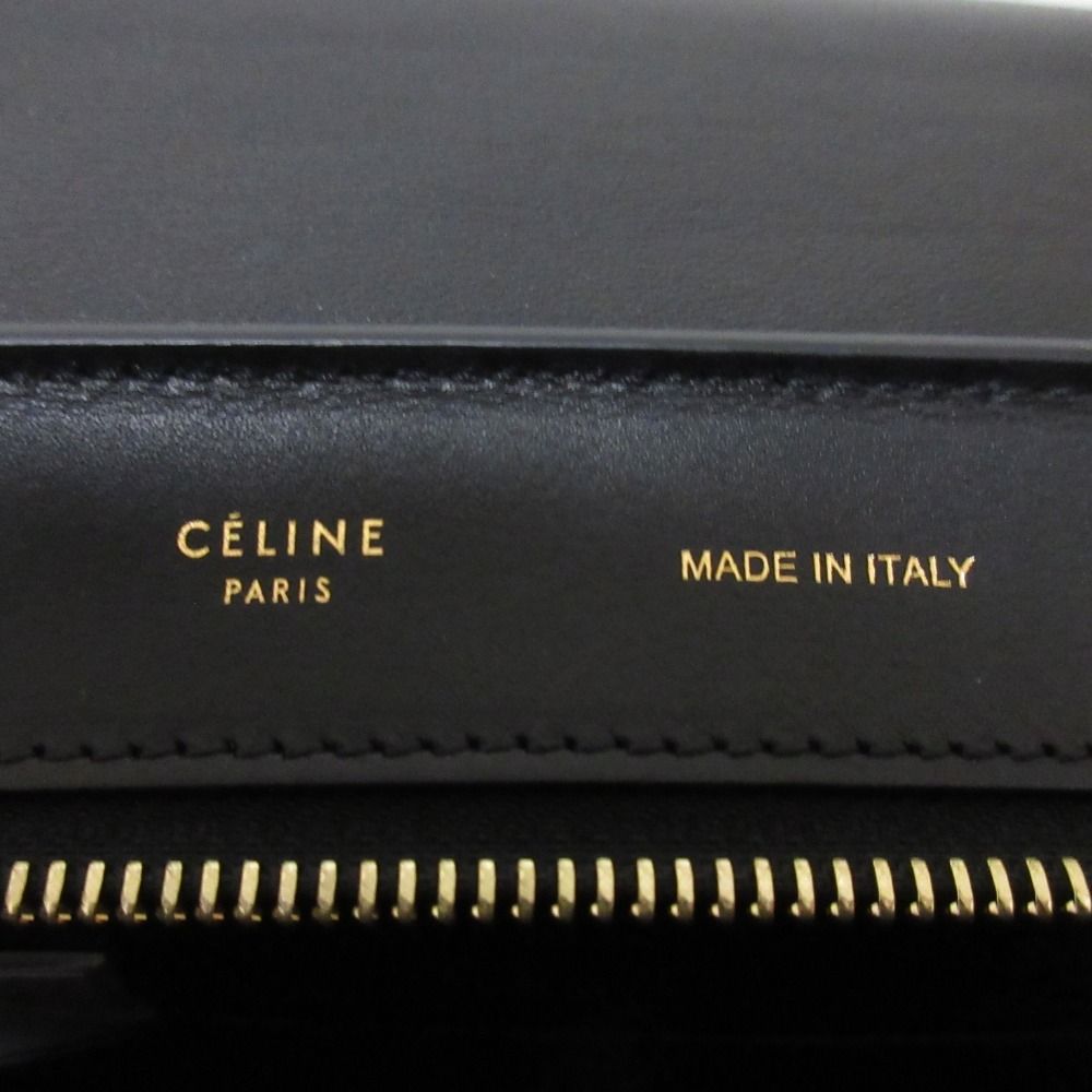 Celine Trapeze Handbag Black Brown Blue — view 9