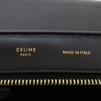 Celine Trapeze Handbag Black Brown Blue — view 9